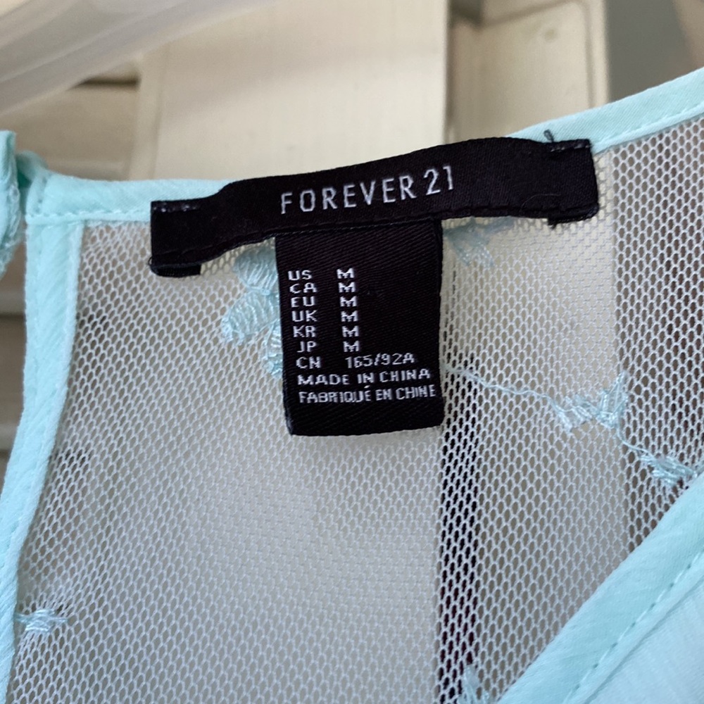 Light teal/sea foam tank top dress from Forever 21 - Picture 5 of 5